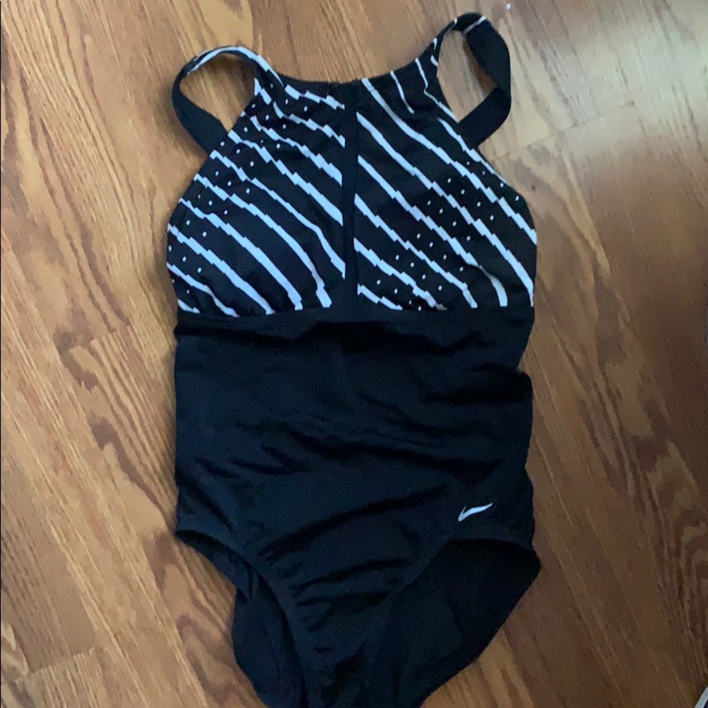 Nike One piece black swim suit